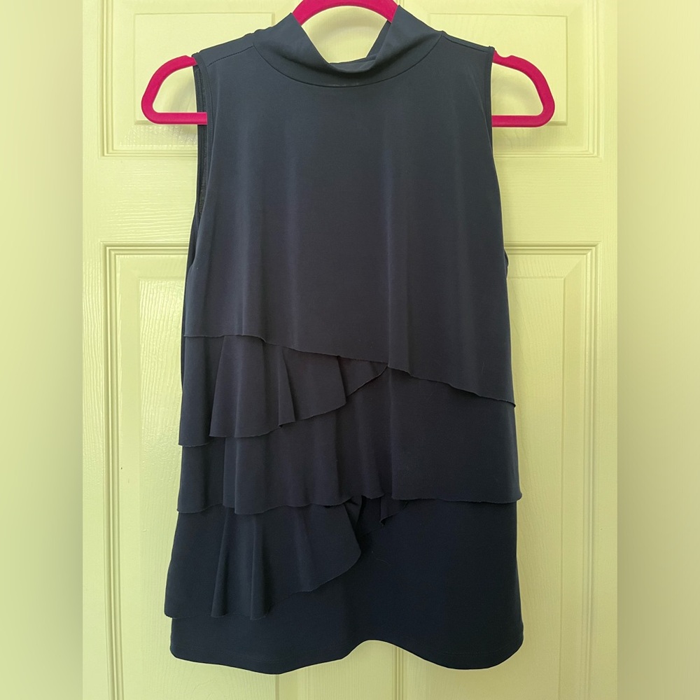 Women dark blue top size L